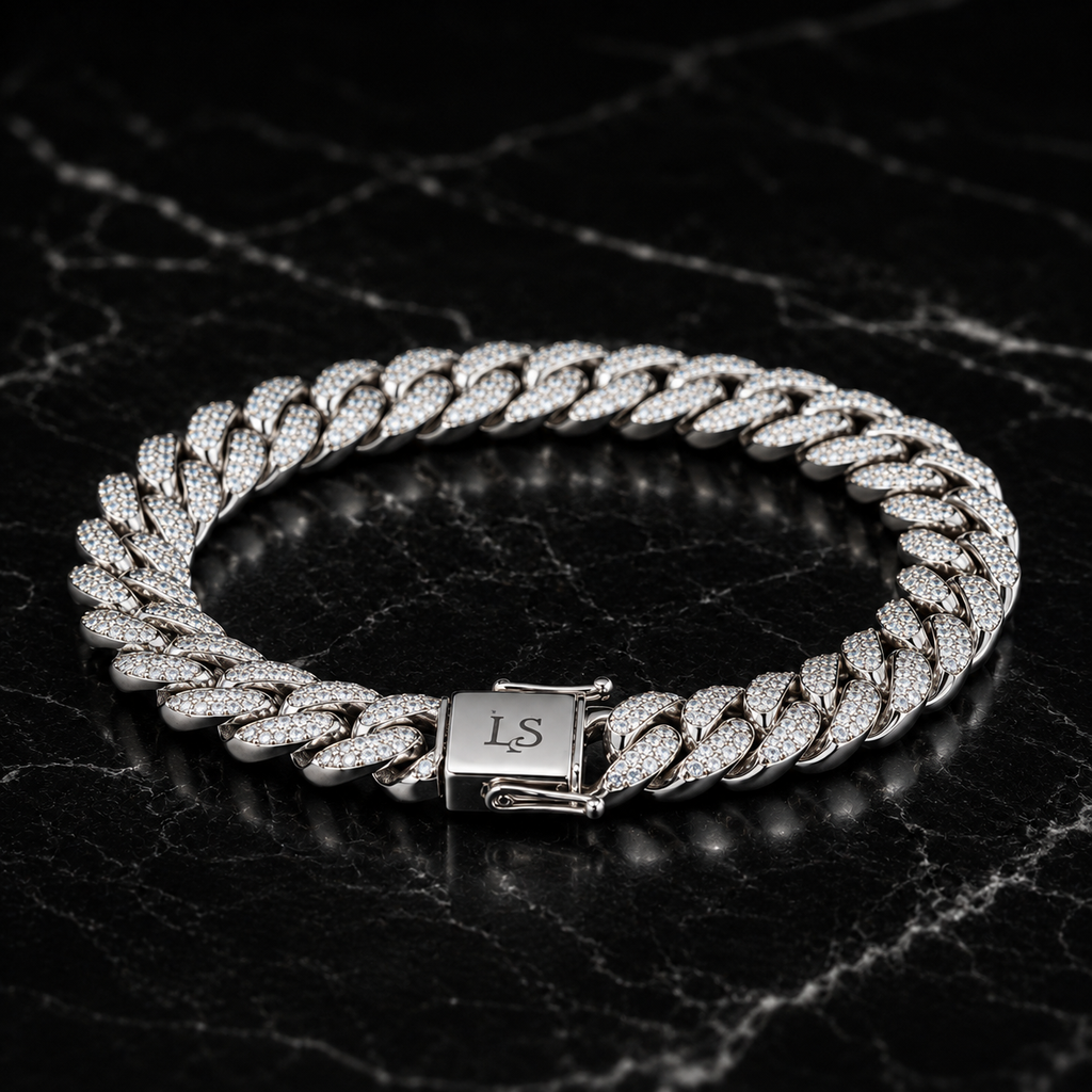 8mm Moissanite Bracelet Chain