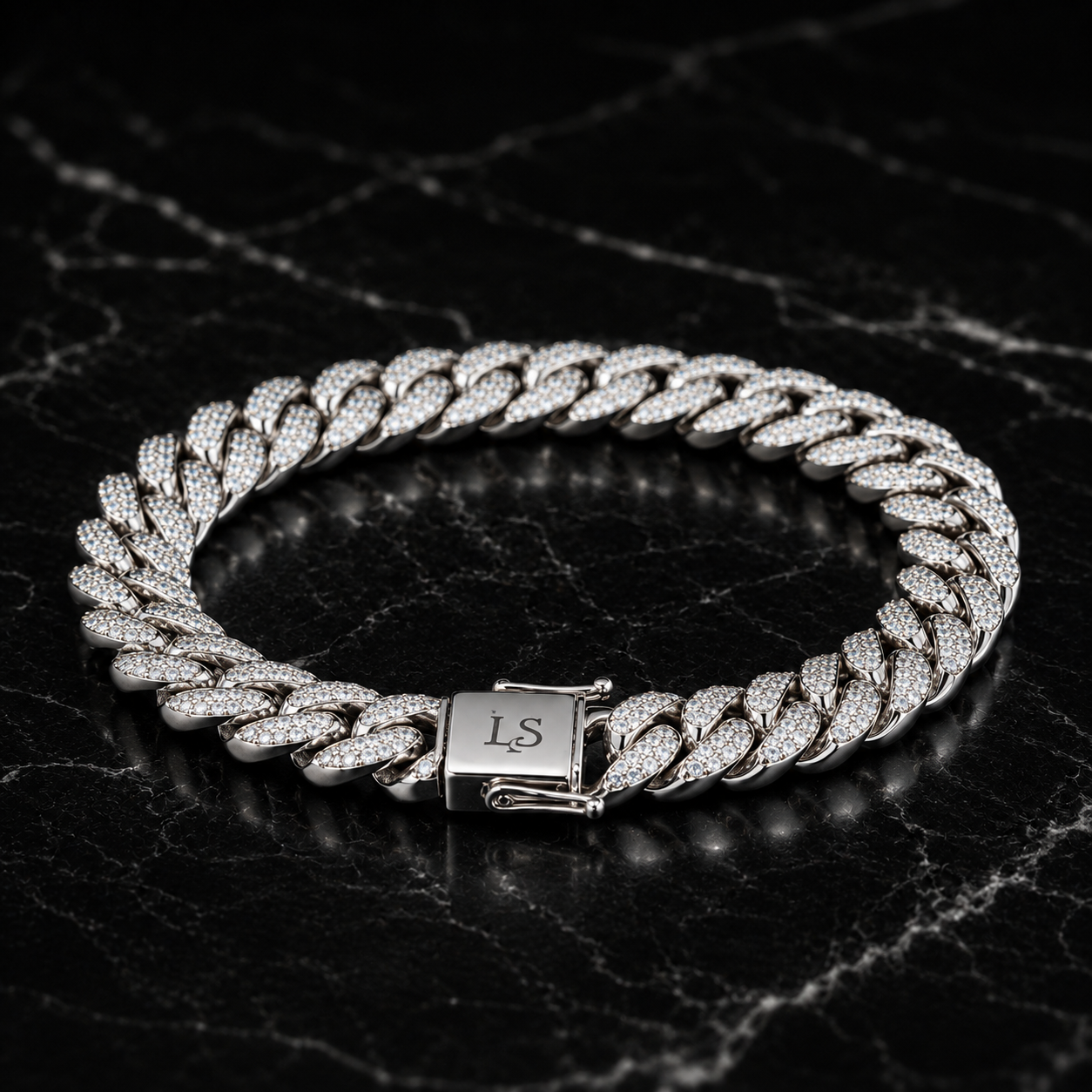 8mm Moissanite Bracelet Chain