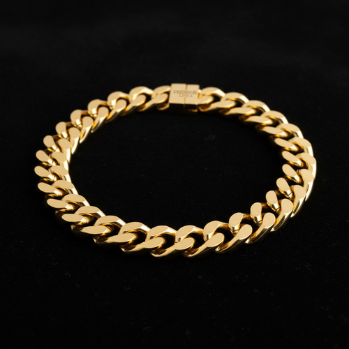 10mm Cuban Link Chain - Gold